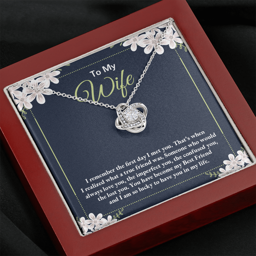 To My Wife - Love Knot Necklace Gift Set - Eloura