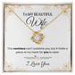 To My Beautiful Wife - Love Knot  Necklace Gift Set