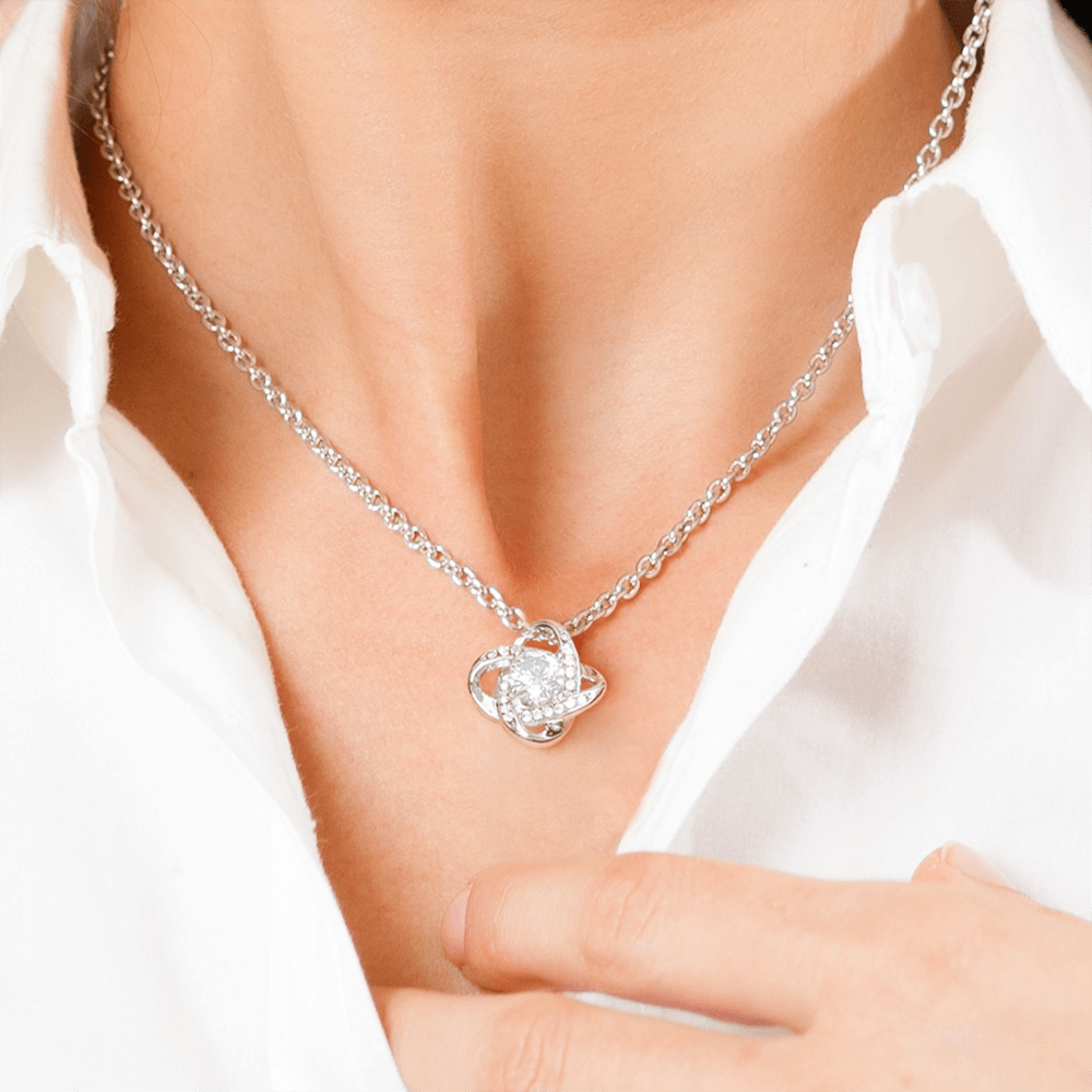 To My Wife Necklace - Love Knot Gift Set