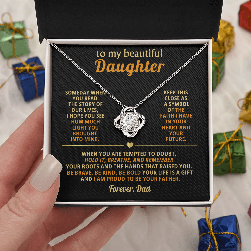 To My Daughter - Love Knot - Beautiful Gift Set
