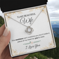 To My Beautiful Wife - Love Knot  Necklace Gift Set