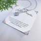To My Badass Daughter - Love Knot Necklace Gift Set