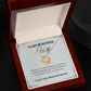 To My beautiful Wife - Love Knot Necklace Gift Set