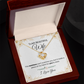 To My Beautiful Wife - Love Knot  Necklace Gift Set