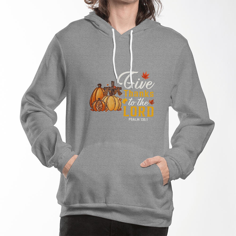 Thanksgiving Unisex Pullover Hoodie – Bella + Canvas 3719 | Perfect for Thanksgiving Gatherings - Eloura