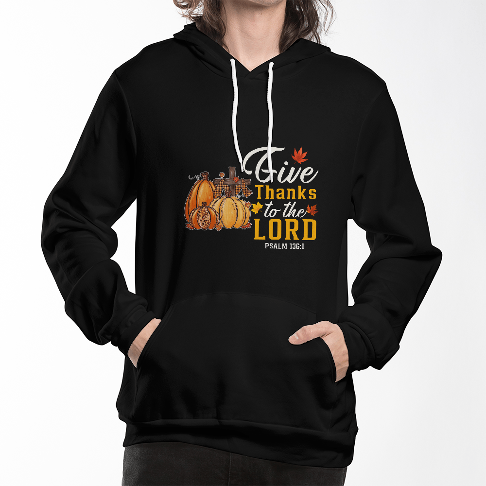 Thanksgiving Unisex Pullover Hoodie – Bella + Canvas 3719 | Perfect for Thanksgiving Gatherings - Eloura