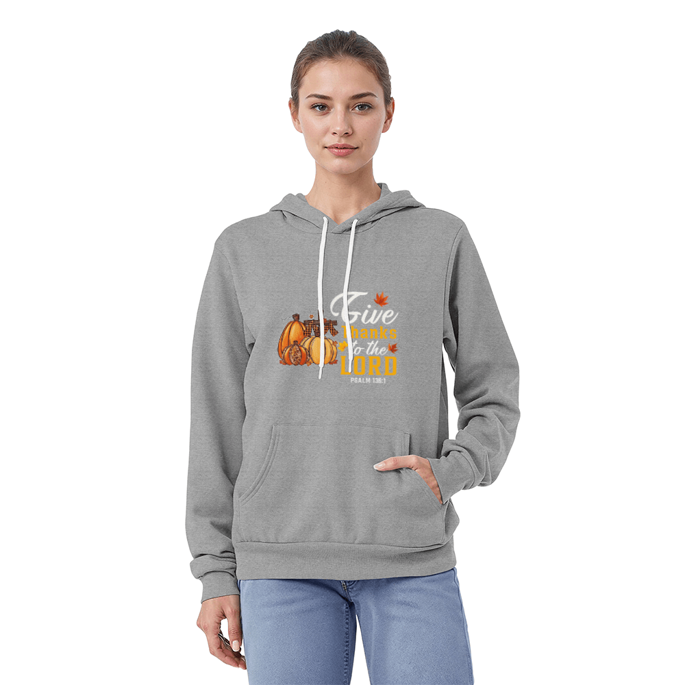 Thanksgiving Unisex Pullover Hoodie – Bella + Canvas 3719 | Perfect for Thanksgiving Gatherings - Eloura