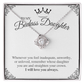To My Badass Daughter - Love Knot Necklace Gift Set - Eloura