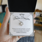 To My Badass Daughter - Love Knot Necklace Gift Set - Eloura