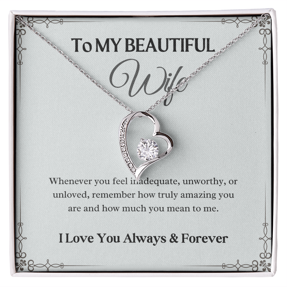 To My Beautiful Wife - Forever Love Necklace Gift Set - Eloura