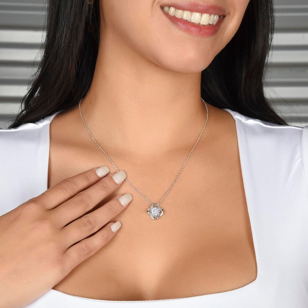 To My beautiful Wife - Love Knot Necklace Gift Set - Eloura