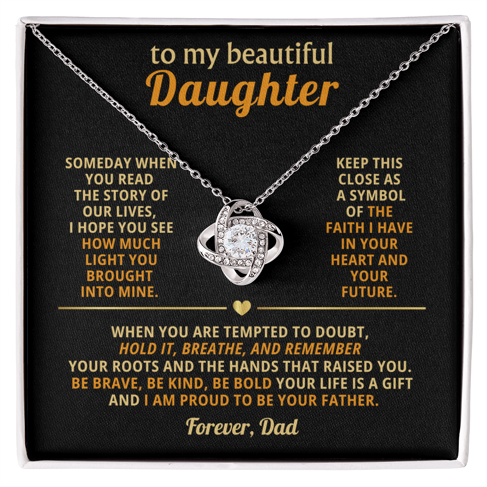 To My Daughter - Love Knot - Beautiful Gift Set - Eloura