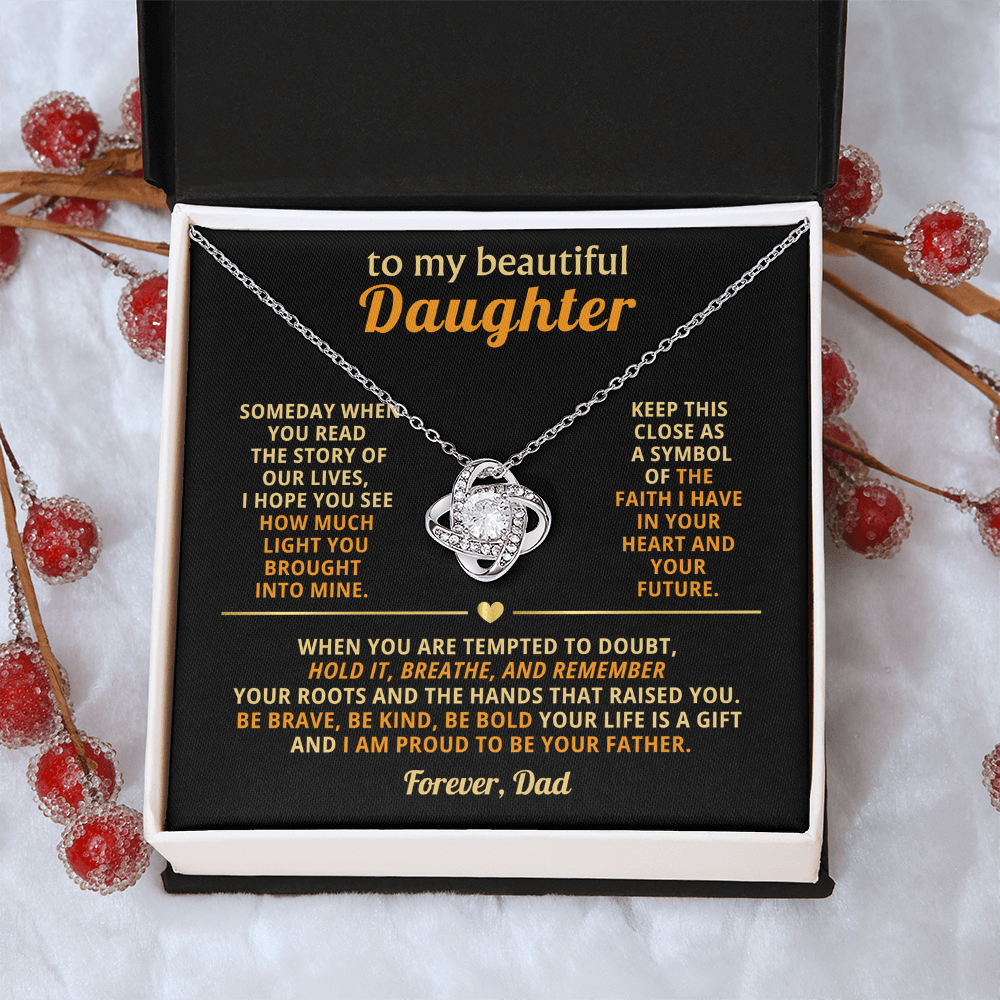 To My Daughter - Love Knot - Beautiful Gift Set - Eloura
