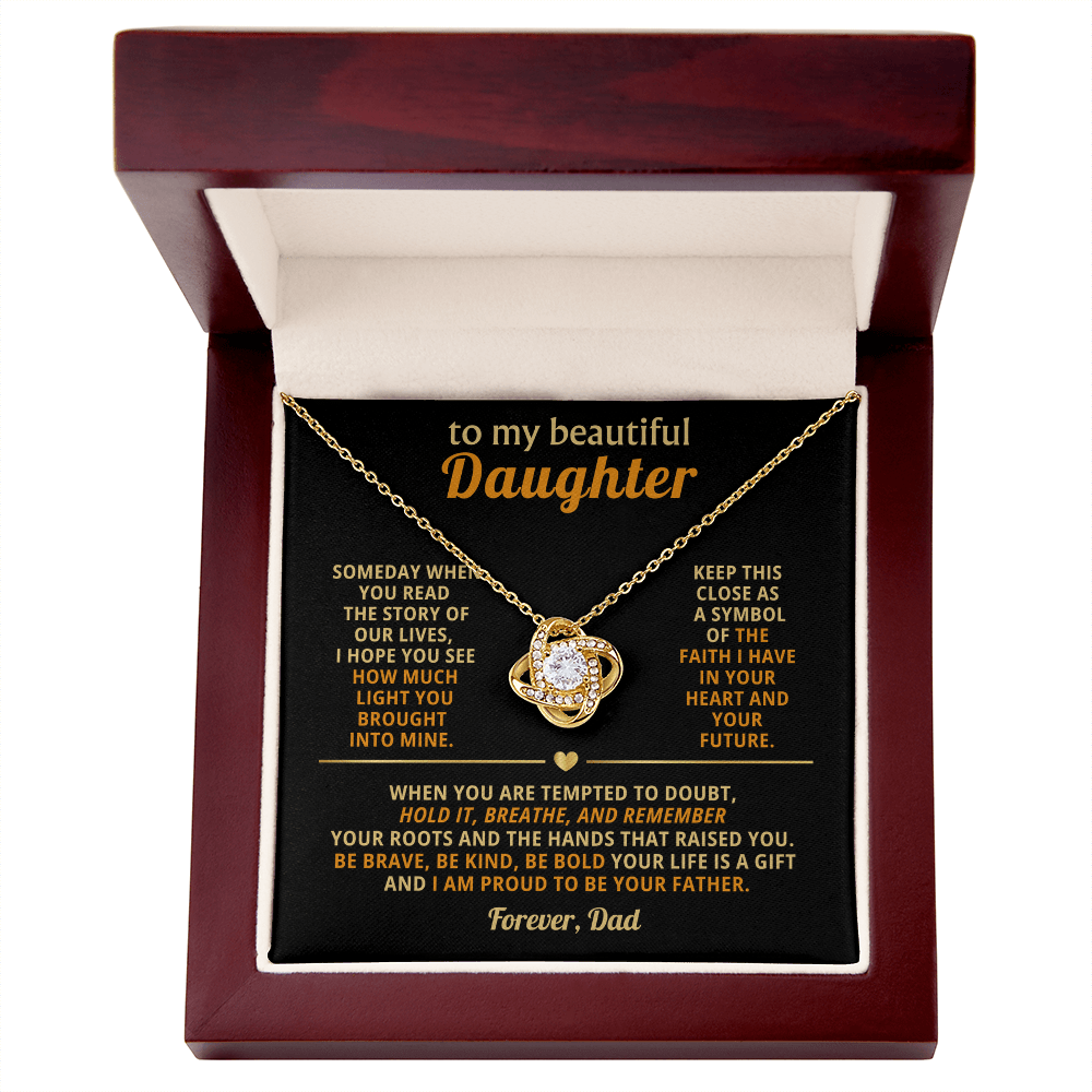 To My Daughter - Love Knot - Beautiful Gift Set - Eloura