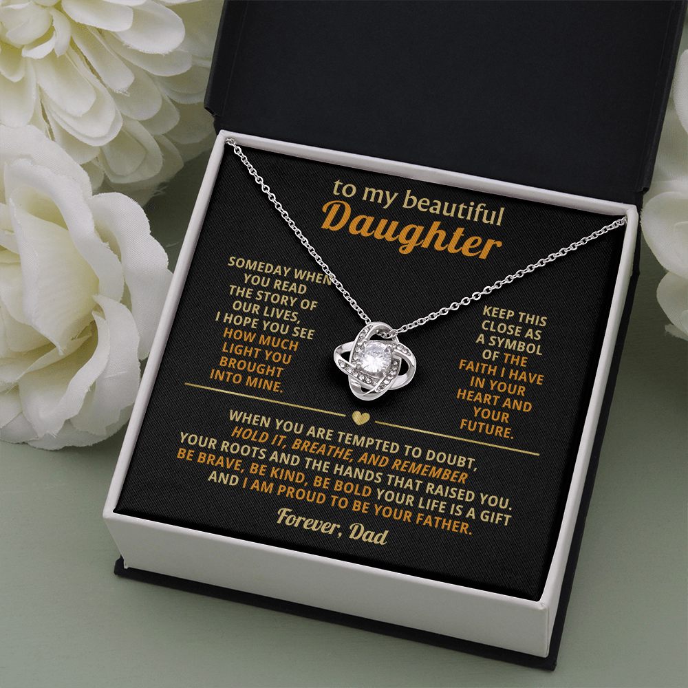 To My Daughter - Love Knot - Beautiful Gift Set - Eloura