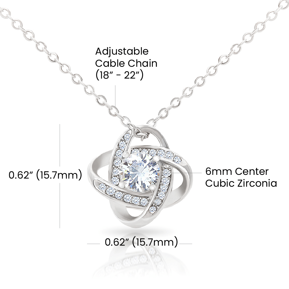 To My Daughter - Love Knot Necklace Gift Set - Eloura