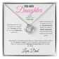 To My Daughter - Love Knot Necklace Gift Set - Eloura