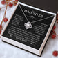 To My Daughter Necklace - Love Knot Gift Set - Eloura
