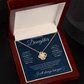 To My Daughter Necklace - Love Knot Gift Set - Eloura