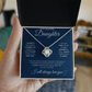 To My Daughter Necklace - Love Knot Gift Set - Eloura