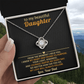 To My Daughter Necklace - Love Knot Gift Set - Eloura