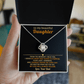 To My Daughter Necklace - Love Knot Gift Set - Eloura