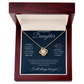To My Daughter Necklace - Love Knot Gift Set - Eloura