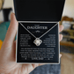 To My Daughter Necklace - Love Knot Gift Set - Eloura