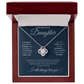 To My Daughter Necklace - Love Knot Gift Set - Eloura