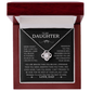 To My Daughter Necklace - Love Knot Gift Set - Eloura