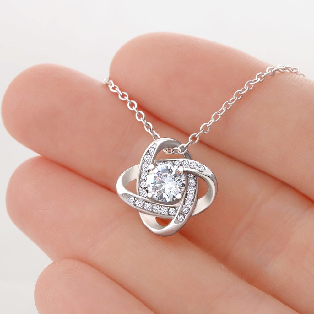 To My Daughter Necklace - Love Knot Gift Set - Eloura