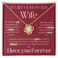 To My Gorgeous Wife - Love Knot Necklace Gift Set - Eloura