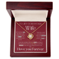 To My Gorgeous Wife - Love Knot Necklace Gift Set - Eloura