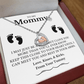 To My Mommy - Baby Feet Heart Pendant Necklace Gift Set - Eloura