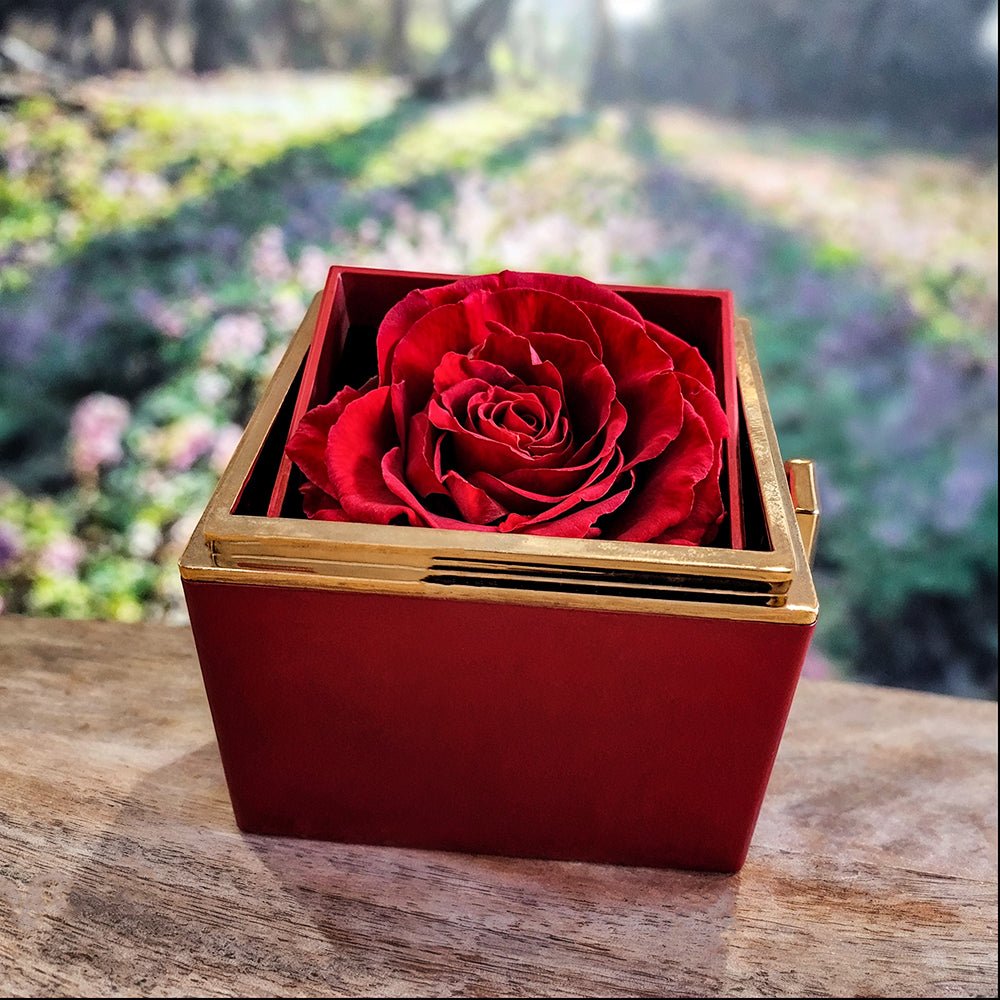 To My Mother - Love Knot Necklace Gift Set with Rotating Rose Gift Box - Eloura