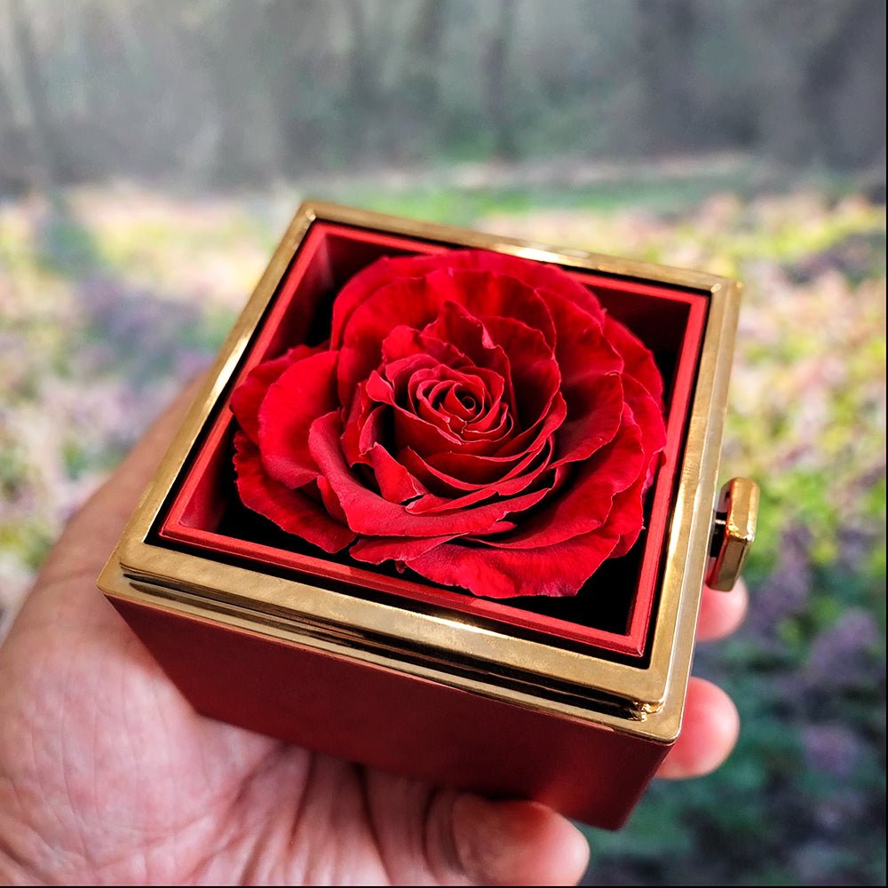 To My Mother - Love Knot Necklace Gift Set with Rotating Rose Gift Box - Eloura