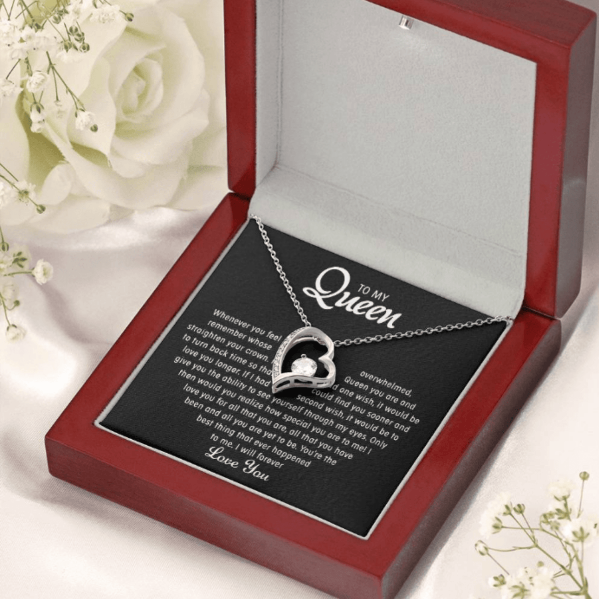 To my Queen – Love Heart Necklace - Eloura