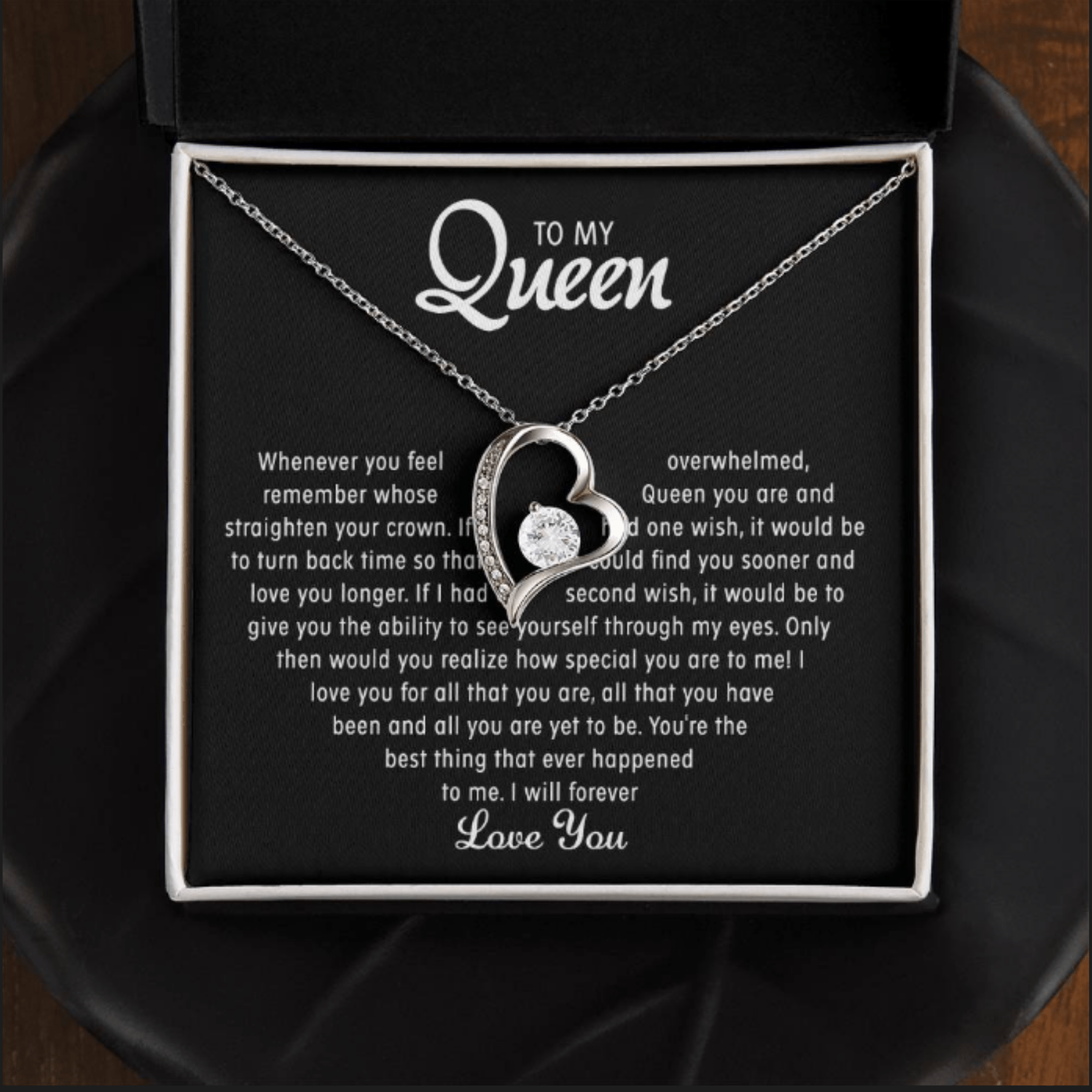 To my Queen – Love Heart Necklace - Eloura