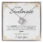 To My Soulmate - Love Knot Necklace Gift Set - Eloura