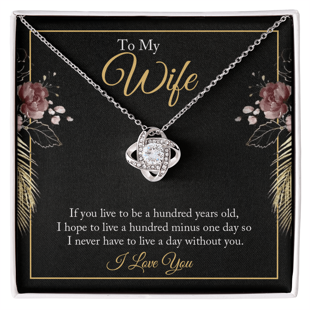 To My Wife - Love Knot Necklace Gift Set - Eloura
