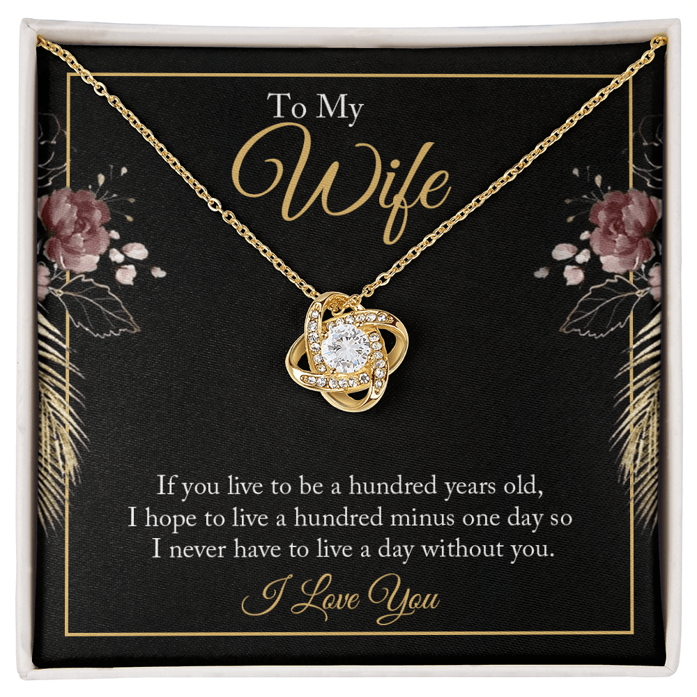To My Wife - Love Knot Necklace Gift Set - Eloura