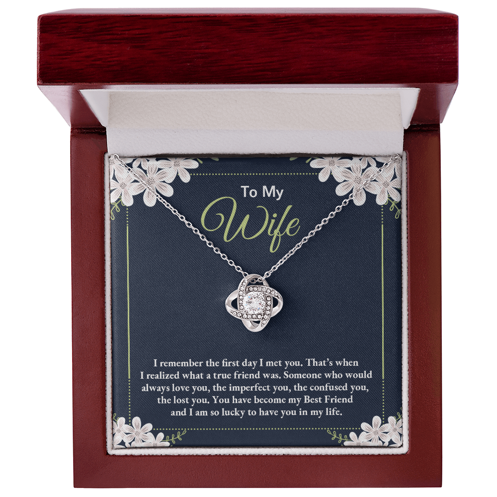 To My Wife - Love Knot Necklace Gift Set - Eloura