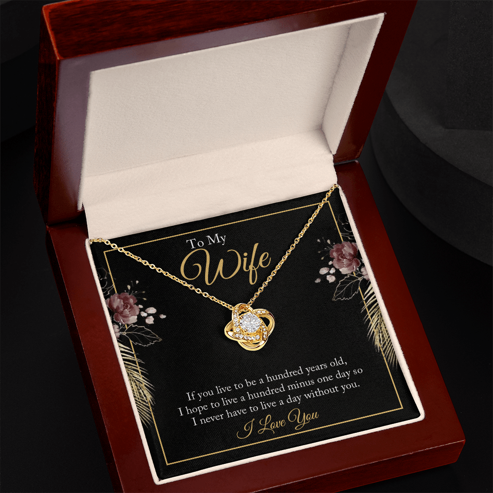 To My Wife - Love Knot Necklace Gift Set - Eloura