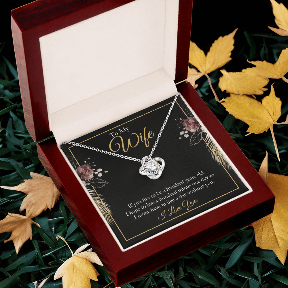 To My Wife - Love Knot Necklace Gift Set - Eloura