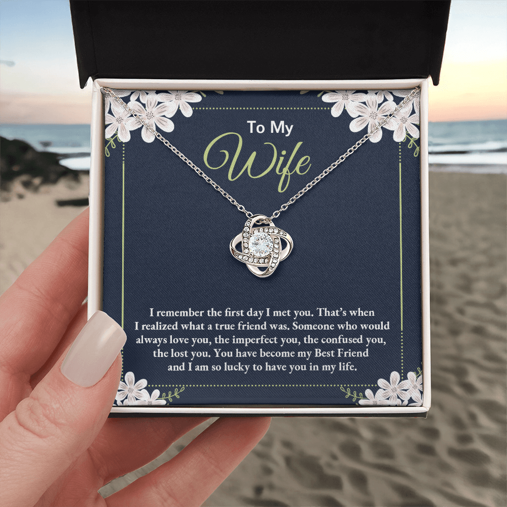 To My Wife - Love Knot Necklace Gift Set - Eloura