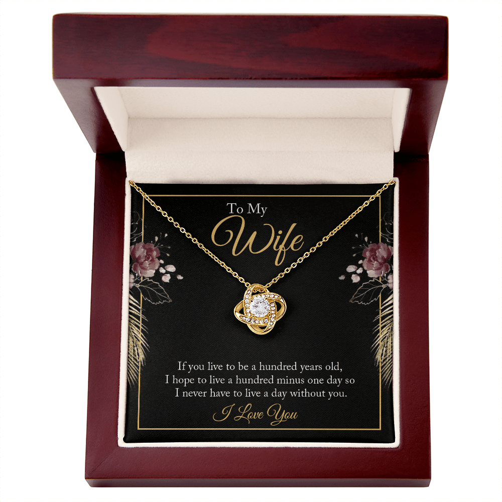 To My Wife - Love Knot Necklace Gift Set - Eloura