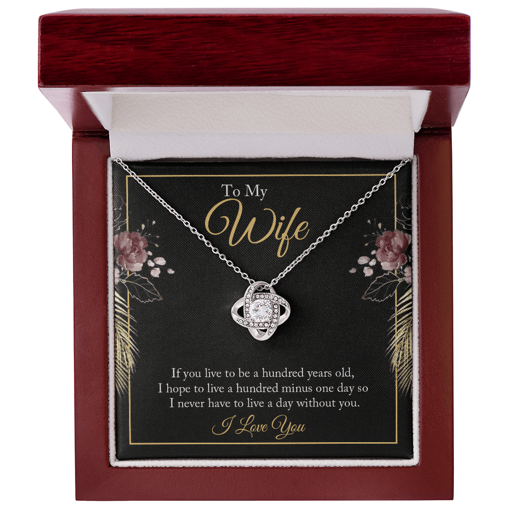 To My Wife - Love Knot Necklace Gift Set - Eloura
