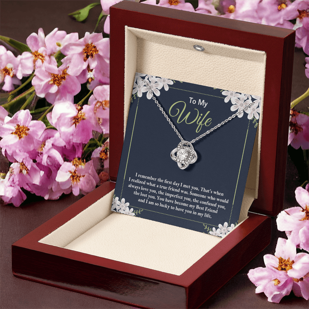 To My Wife - Love Knot Necklace Gift Set - Eloura