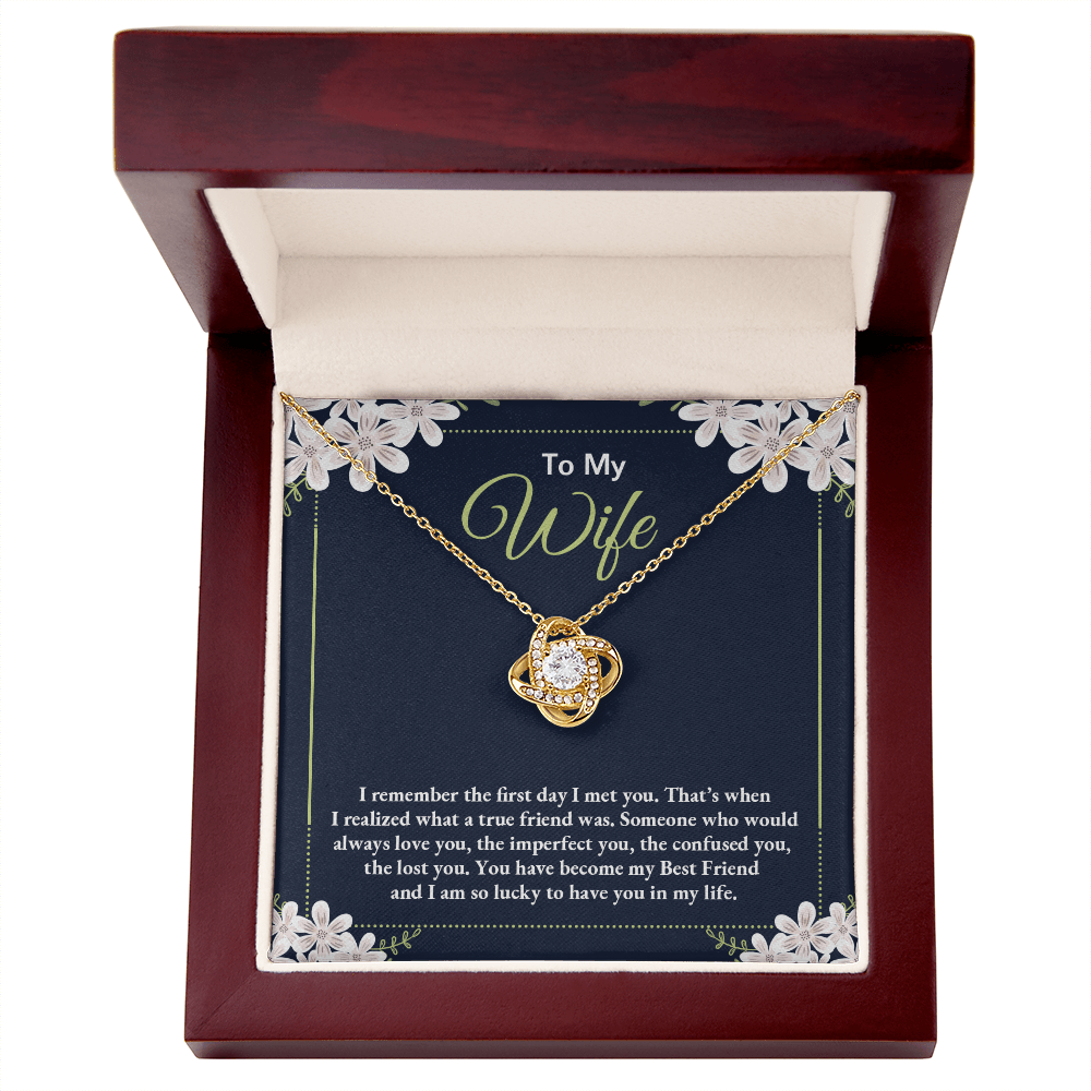 To My Wife - Love Knot Necklace Gift Set - Eloura