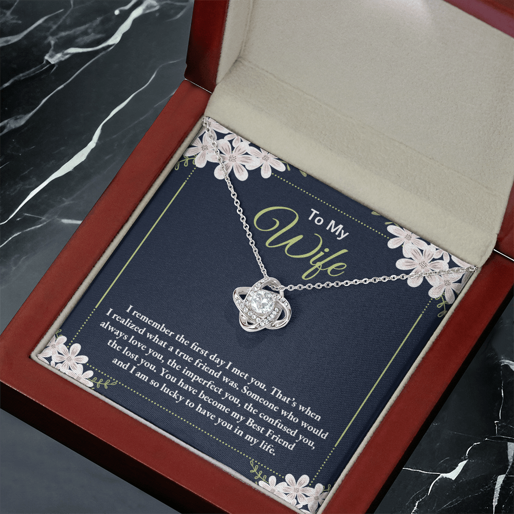 To My Wife - Love Knot Necklace Gift Set - Eloura